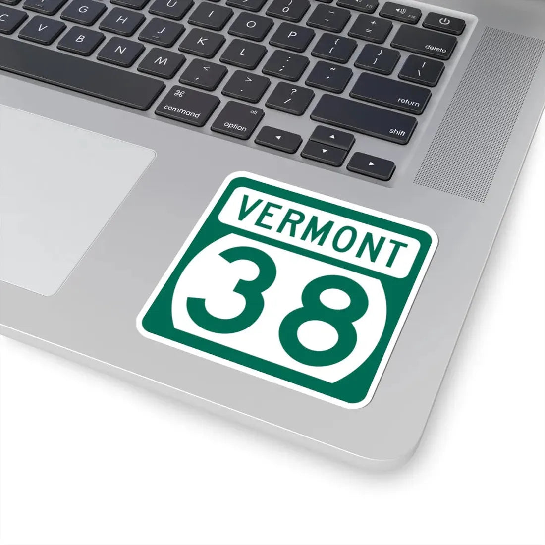 Vermont 38 (Vermont) (Road Sign) STICKER Vinyl Kiss-Cut Decal - The Sticker Space