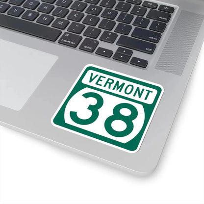 Vermont 38 (Vermont) (Road Sign) STICKER Vinyl Kiss-Cut Decal - The Sticker Space