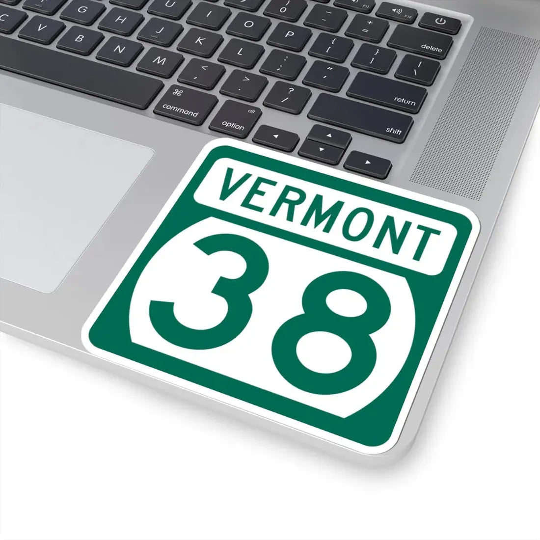 Vermont 38 (Vermont) (Road Sign) STICKER Vinyl Kiss-Cut Decal - The Sticker Space