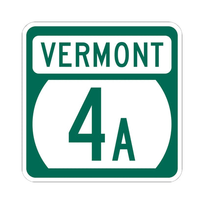 Vermont 4A (Vermont) (Road Sign) STICKER Vinyl Kiss-Cut Decal 6 Inch White - The Sticker Space