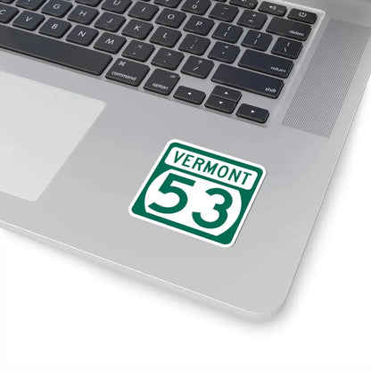Vermont 53 (Vermont) (Road Sign) STICKER Vinyl Kiss-Cut Decal - The Sticker Space