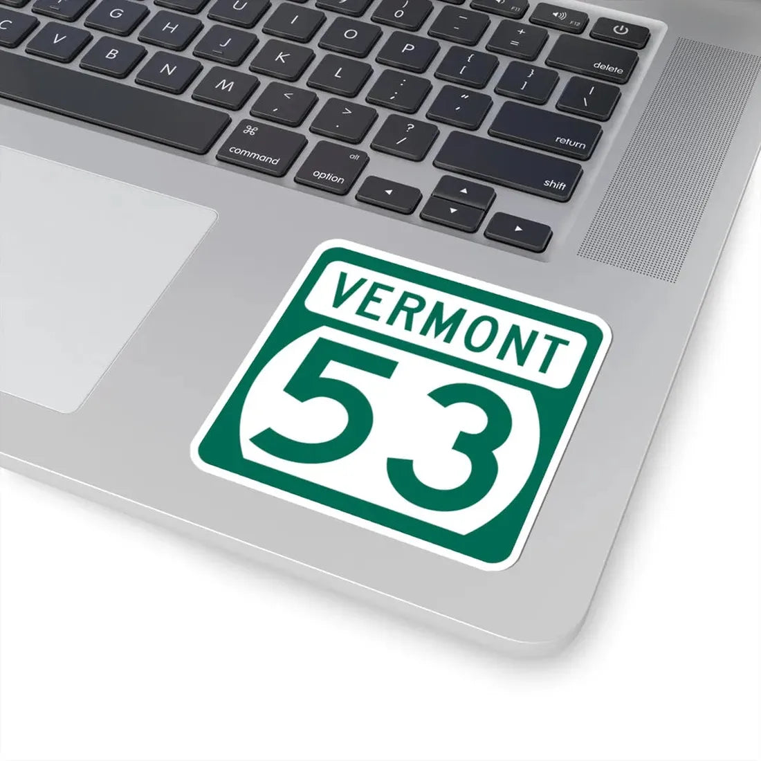 Vermont 53 (Vermont) (Road Sign) STICKER Vinyl Kiss-Cut Decal - The Sticker Space