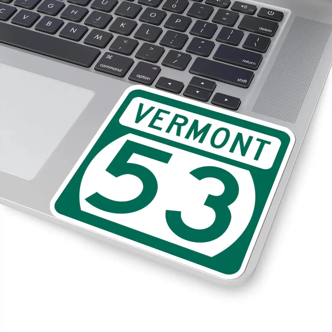 Vermont 53 (Vermont) (Road Sign) STICKER Vinyl Kiss-Cut Decal - The Sticker Space