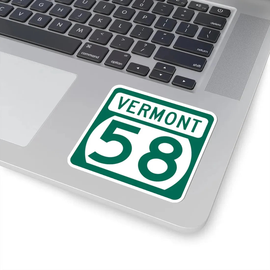 Vermont 58 (Vermont) (Road Sign) STICKER Vinyl Kiss-Cut Decal - The Sticker Space