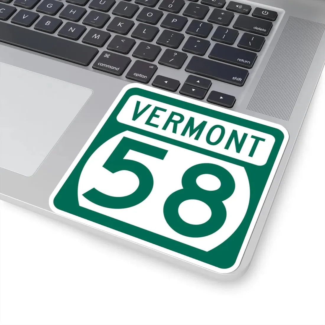 Vermont 58 (Vermont) (Road Sign) STICKER Vinyl Kiss-Cut Decal - The Sticker Space