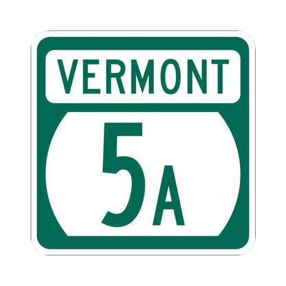 Vermont 5A (Vermont) (Road Sign) STICKER Vinyl Kiss-Cut Decal 2 Inch White - The Sticker Space