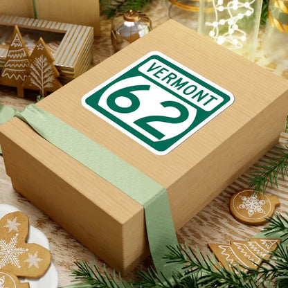 Vermont 62 (Vermont) (Road Sign) STICKER Vinyl Kiss-Cut Decal - The Sticker Space