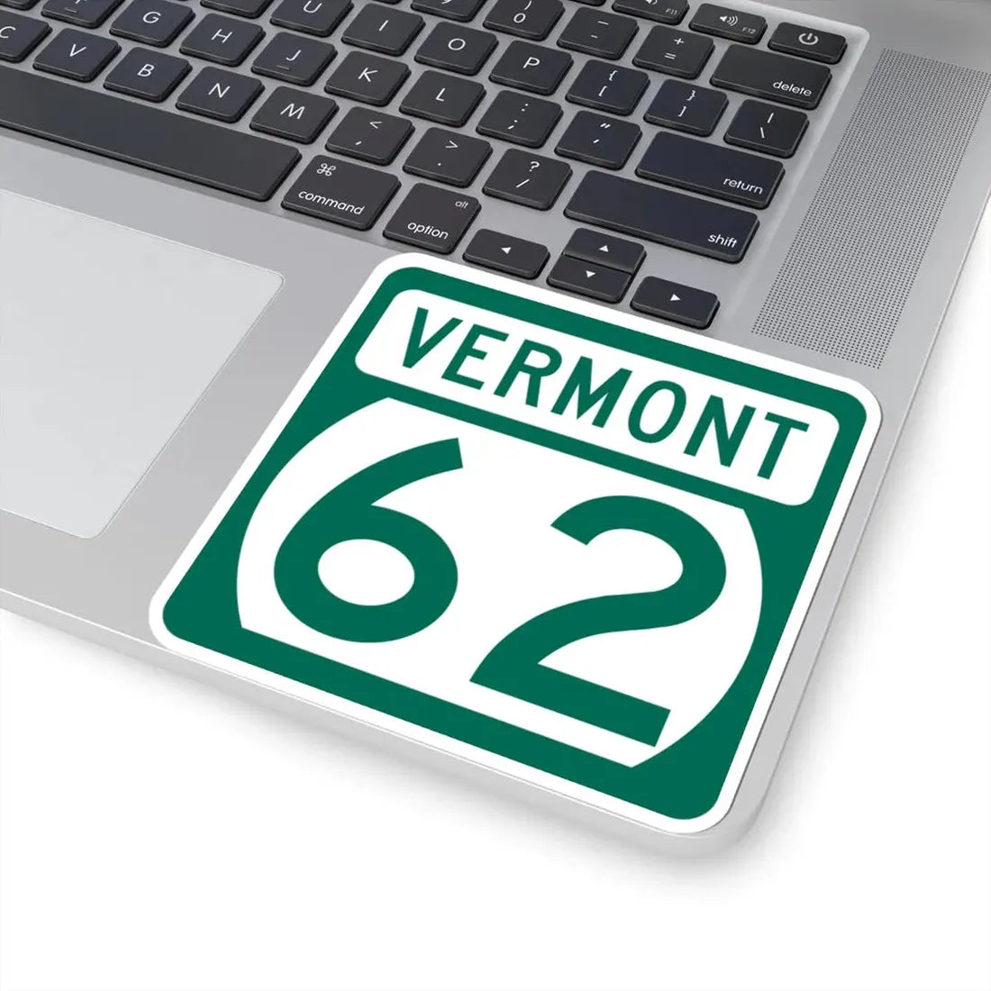 Vermont 62 (Vermont) (Road Sign) STICKER Vinyl Kiss-Cut Decal - The Sticker Space