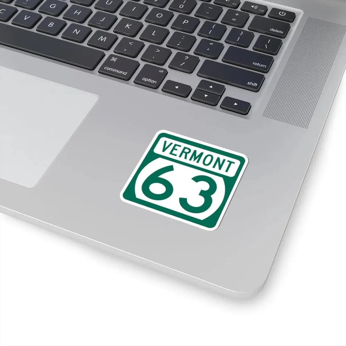 Vermont 63 (Vermont) (Road Sign) STICKER Vinyl Kiss-Cut Decal - The Sticker Space