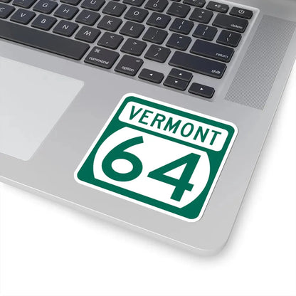 Vermont 64 (Vermont) (Road Sign) STICKER Vinyl Kiss-Cut Decal - The Sticker Space