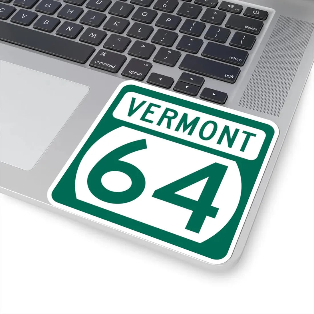 Vermont 64 (Vermont) (Road Sign) STICKER Vinyl Kiss-Cut Decal - The Sticker Space