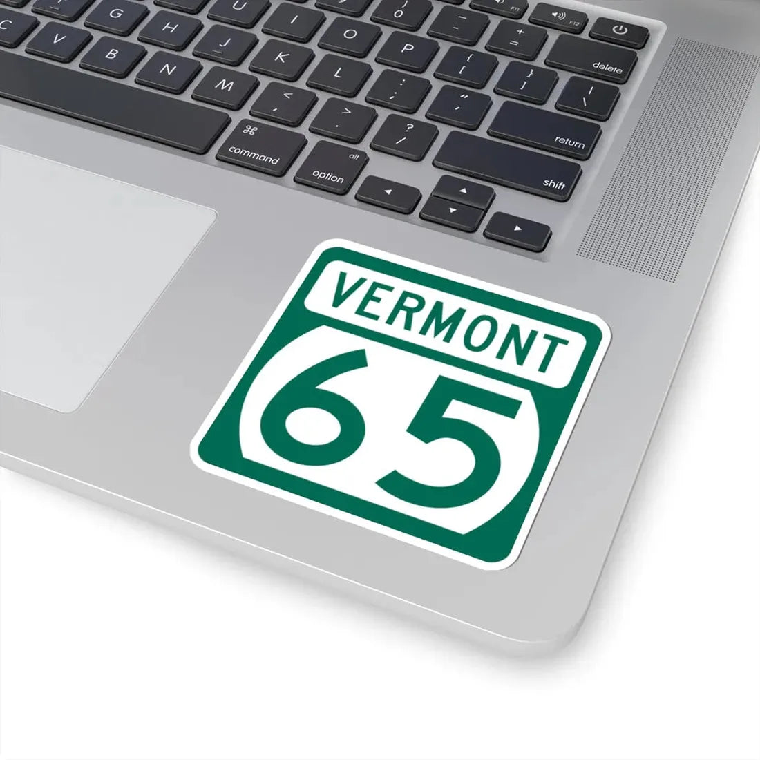 Vermont 65 (Vermont) (Road Sign) STICKER Vinyl Kiss-Cut Decal - The Sticker Space