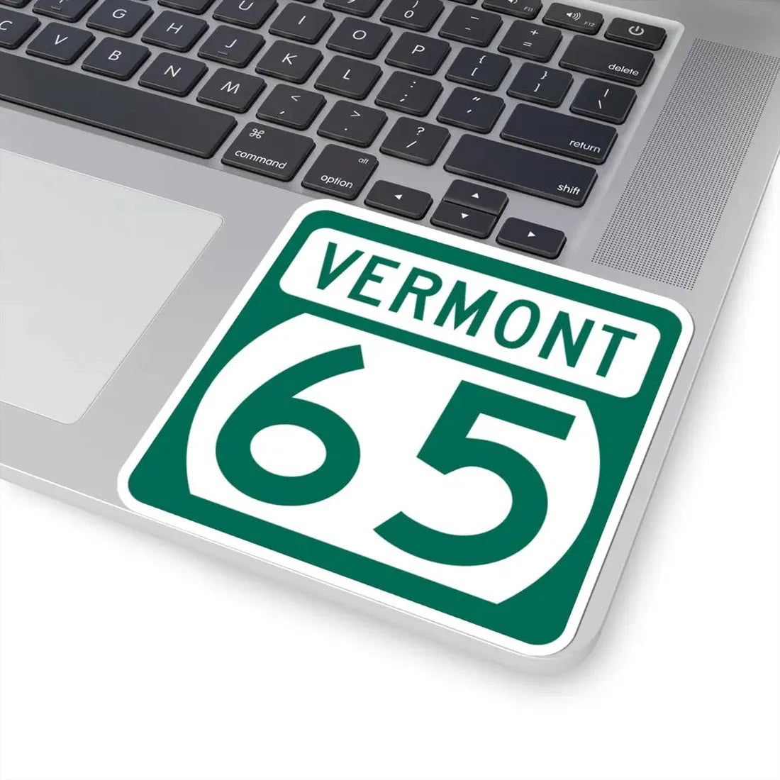 Vermont 65 (Vermont) (Road Sign) STICKER Vinyl Kiss-Cut Decal - The Sticker Space