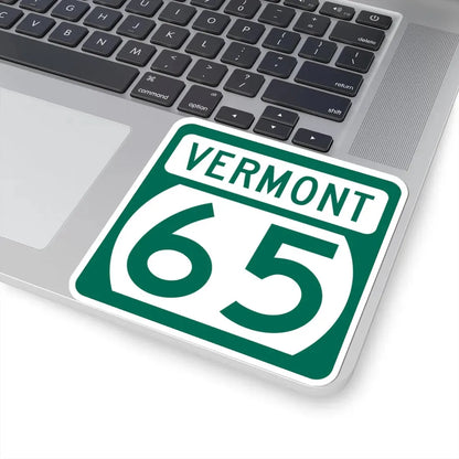 Vermont 65 (Vermont) (Road Sign) STICKER Vinyl Kiss-Cut Decal - The Sticker Space