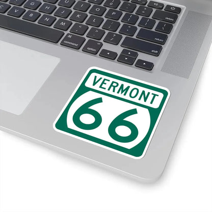Vermont 66 (Vermont) (Road Sign) STICKER Vinyl Kiss-Cut Decal - The Sticker Space