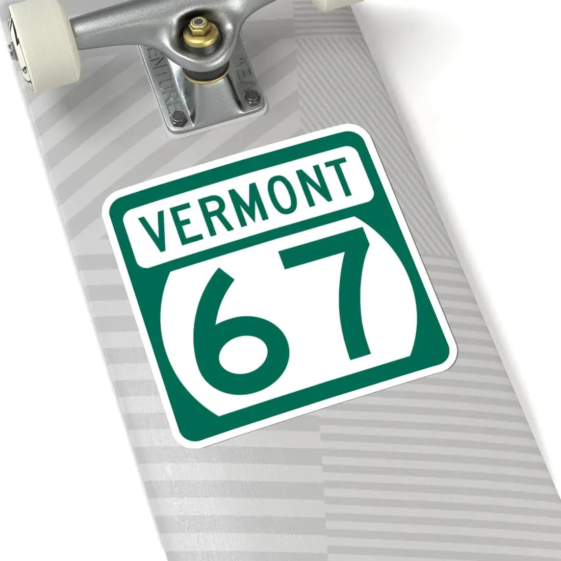 Vermont 67 (Vermont) (Road Sign) STICKER Vinyl Kiss-Cut Decal - The Sticker Space
