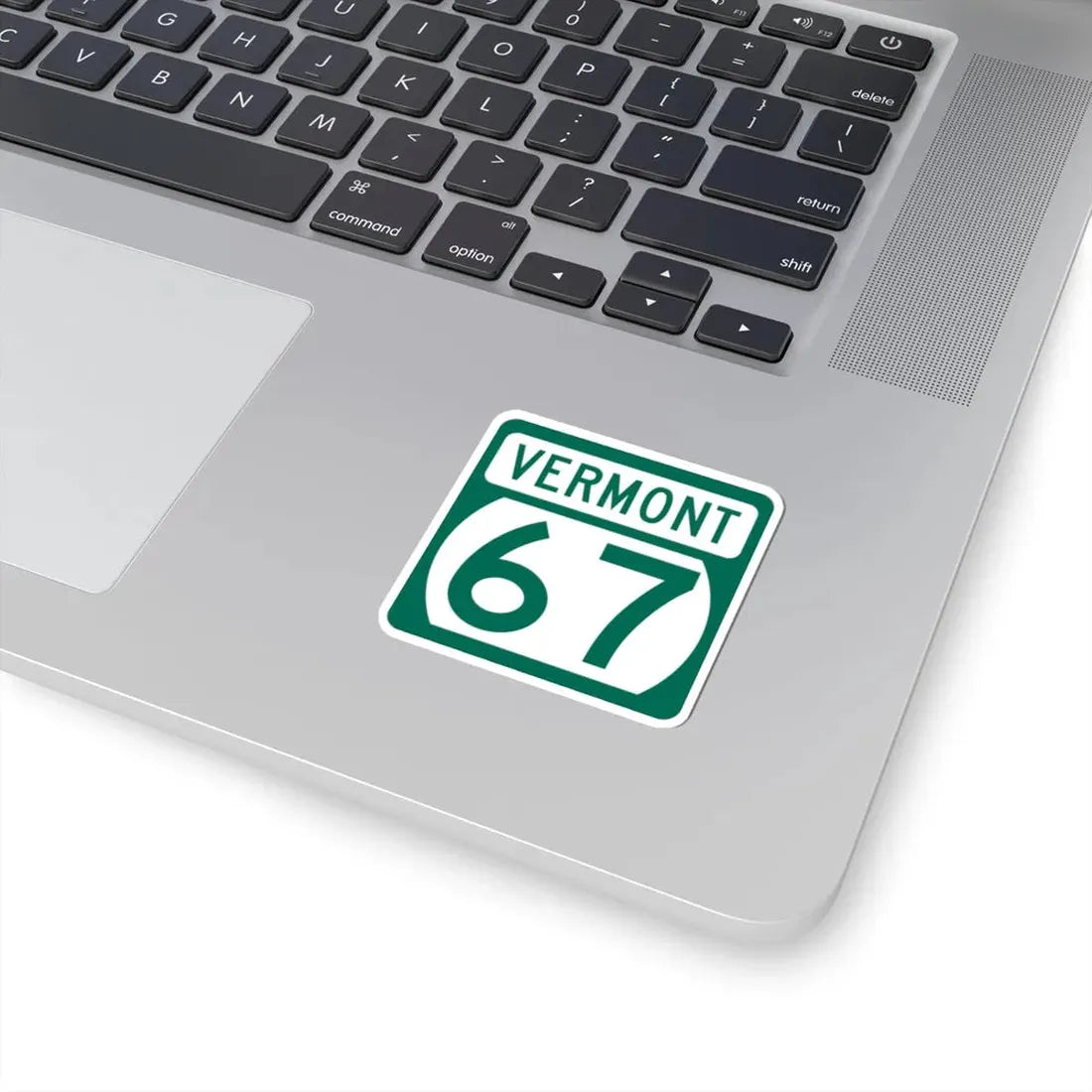 Vermont 67 (Vermont) (Road Sign) STICKER Vinyl Kiss-Cut Decal - The Sticker Space