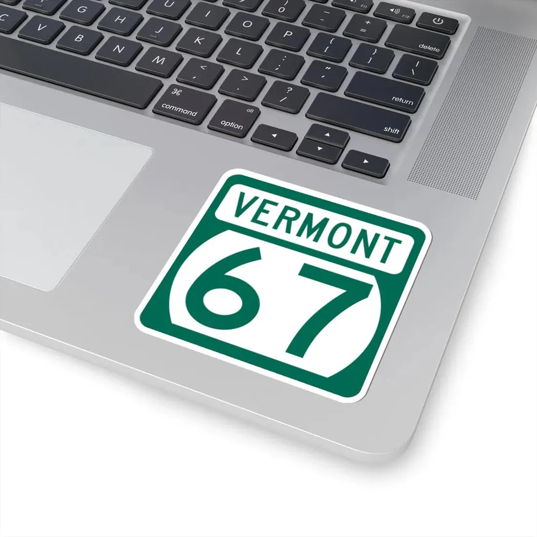 Vermont 67 (Vermont) (Road Sign) STICKER Vinyl Kiss-Cut Decal - The Sticker Space