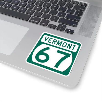 Vermont 67 (Vermont) (Road Sign) STICKER Vinyl Kiss-Cut Decal - The Sticker Space