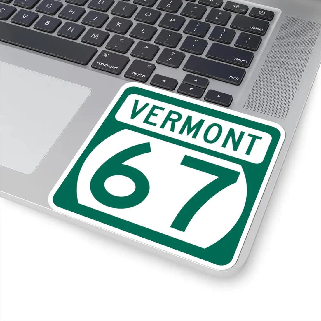 Vermont 67 (Vermont) (Road Sign) STICKER Vinyl Kiss-Cut Decal - The Sticker Space