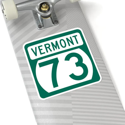 Vermont 73 (Vermont) (Road Sign) STICKER Vinyl Kiss-Cut Decal - The Sticker Space