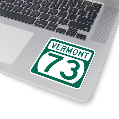 Vermont 73 (Vermont) (Road Sign) STICKER Vinyl Kiss-Cut Decal - The Sticker Space