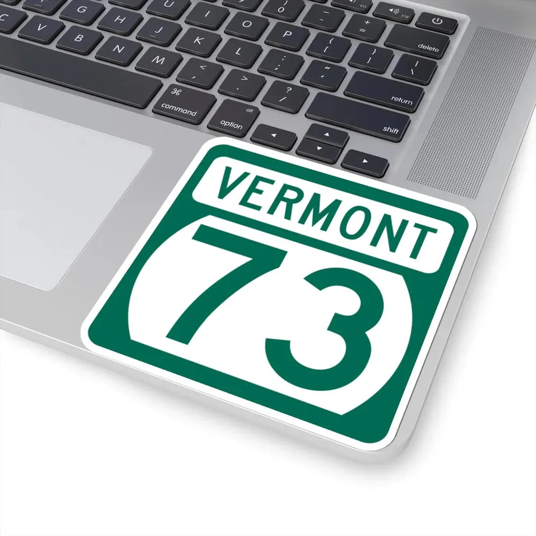 Vermont 73 (Vermont) (Road Sign) STICKER Vinyl Kiss-Cut Decal - The Sticker Space