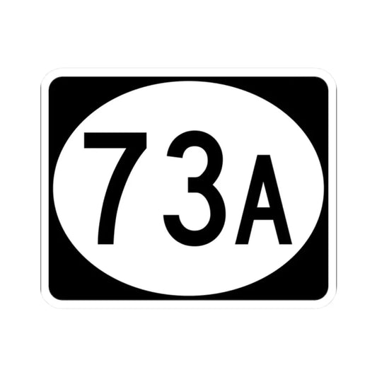 Vermont 73A (Vermont) (Road Sign) STICKER Vinyl Kiss-Cut Decal 2 Inch White - The Sticker Space
