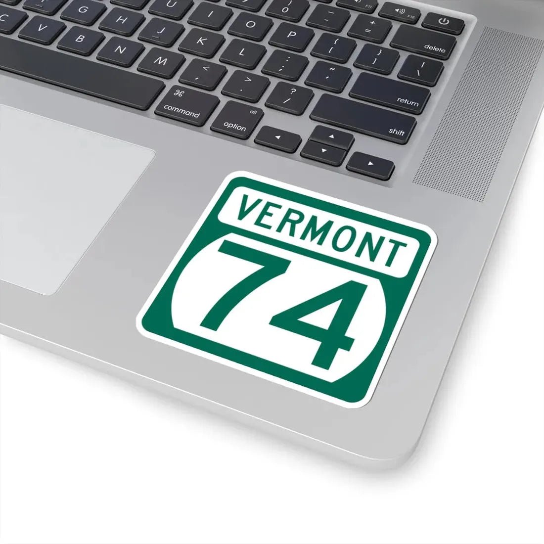 Vermont 74 (Vermont) (Road Sign) STICKER Vinyl Kiss-Cut Decal - The Sticker Space