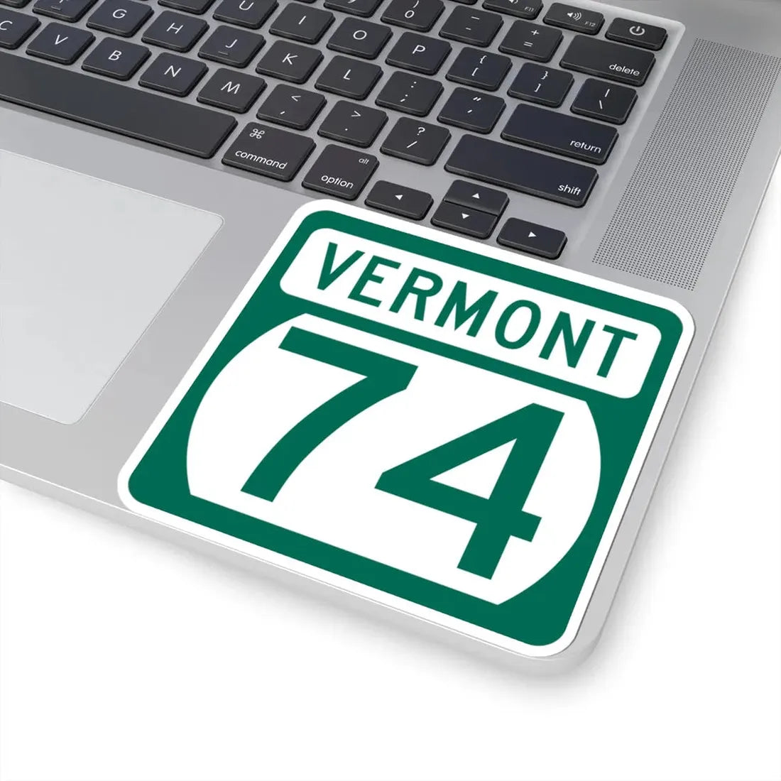 Vermont 74 (Vermont) (Road Sign) STICKER Vinyl Kiss-Cut Decal - The Sticker Space