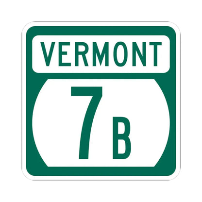Vermont 7B (Vermont) (Road Sign) STICKER Vinyl Kiss-Cut Decal 3 Inch White - The Sticker Space