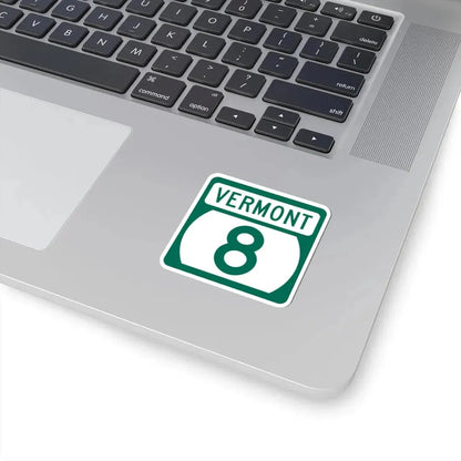 Vermont 8 (Vermont) (Road Sign) STICKER Vinyl Kiss-Cut Decal - The Sticker Space