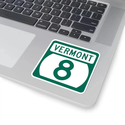Vermont 8 (Vermont) (Road Sign) STICKER Vinyl Kiss-Cut Decal - The Sticker Space