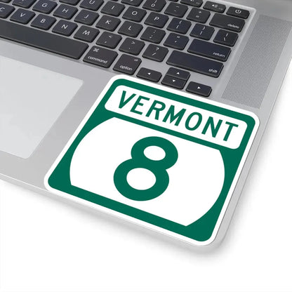 Vermont 8 (Vermont) (Road Sign) STICKER Vinyl Kiss-Cut Decal - The Sticker Space