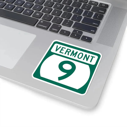 Vermont 9 (Vermont) (Road Sign) STICKER Vinyl Kiss-Cut Decal - The Sticker Space