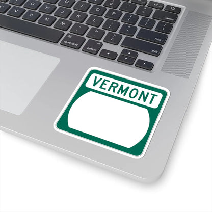 Vermont blank border (Vermont) (Road Sign) STICKER Vinyl Kiss-Cut Decal - The Sticker Space