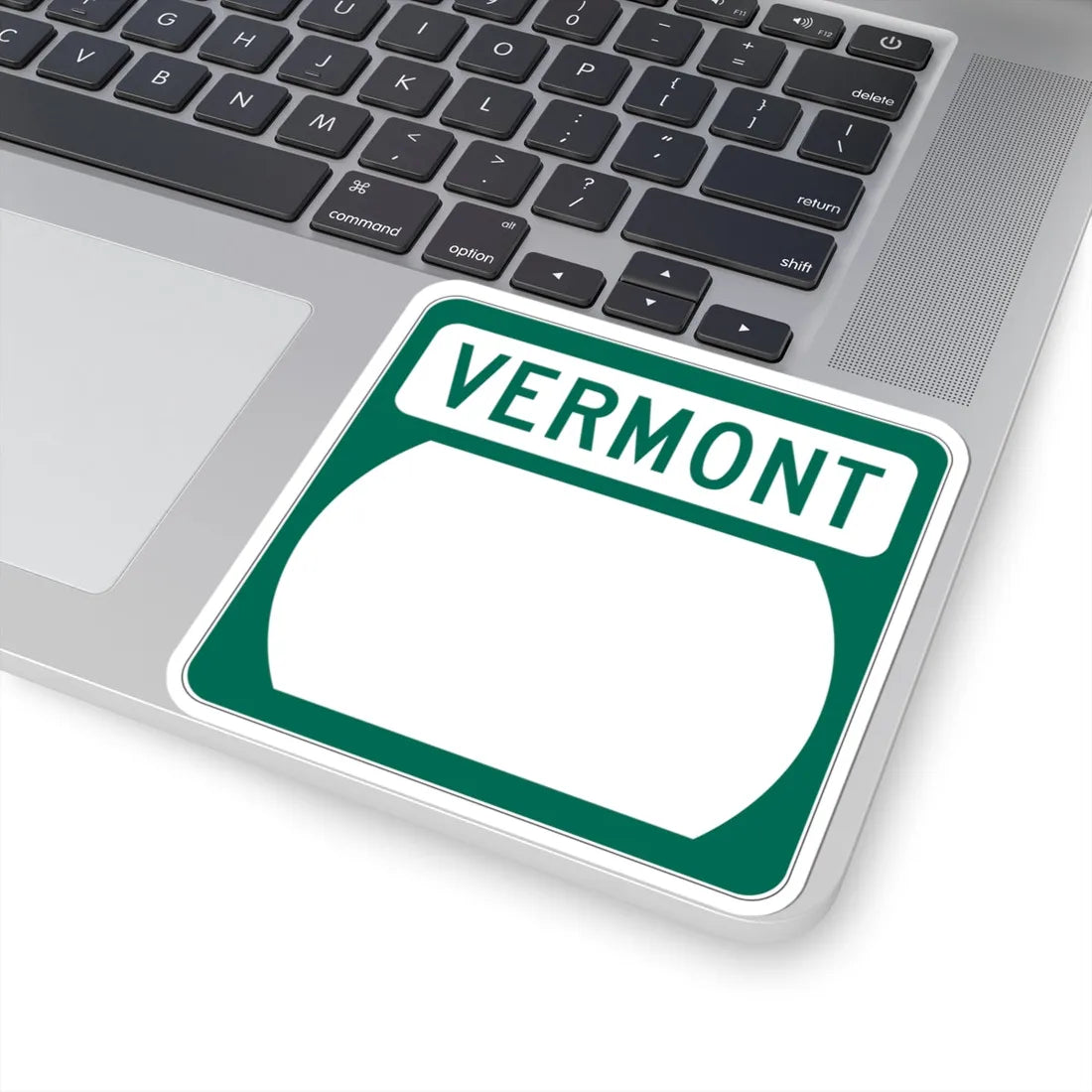 Vermont blank border (Vermont) (Road Sign) STICKER Vinyl Kiss-Cut Decal - The Sticker Space