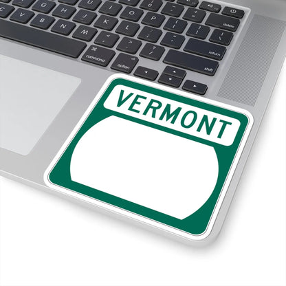 Vermont blank border (Vermont) (Road Sign) STICKER Vinyl Kiss-Cut Decal - The Sticker Space