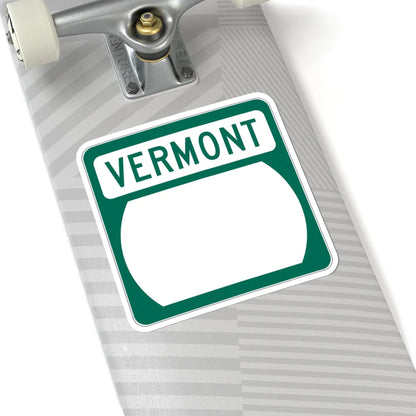Vermont blank border (Vermont) (Road Sign) STICKER Vinyl Kiss-Cut Decal - The Sticker Space