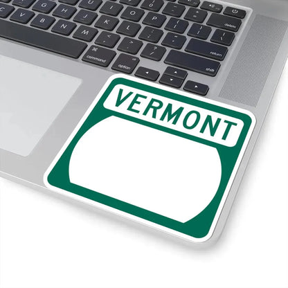 Vermont blank (Vermont) (Road Sign) STICKER Vinyl Kiss-Cut Decal - The Sticker Space