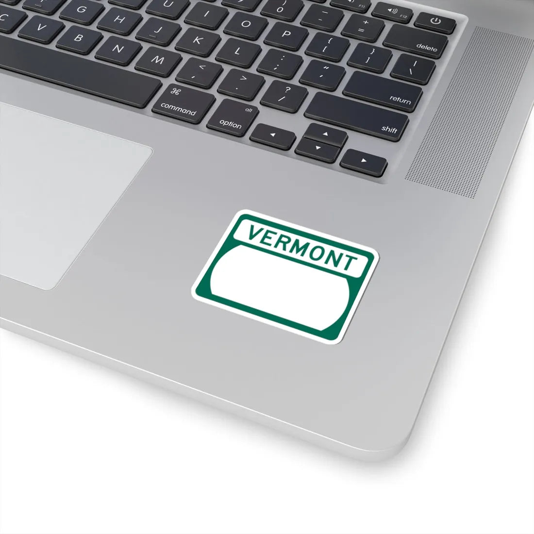 Vermont blank wide (Vermont) (Road Sign) STICKER Vinyl Kiss-Cut Decal - The Sticker Space