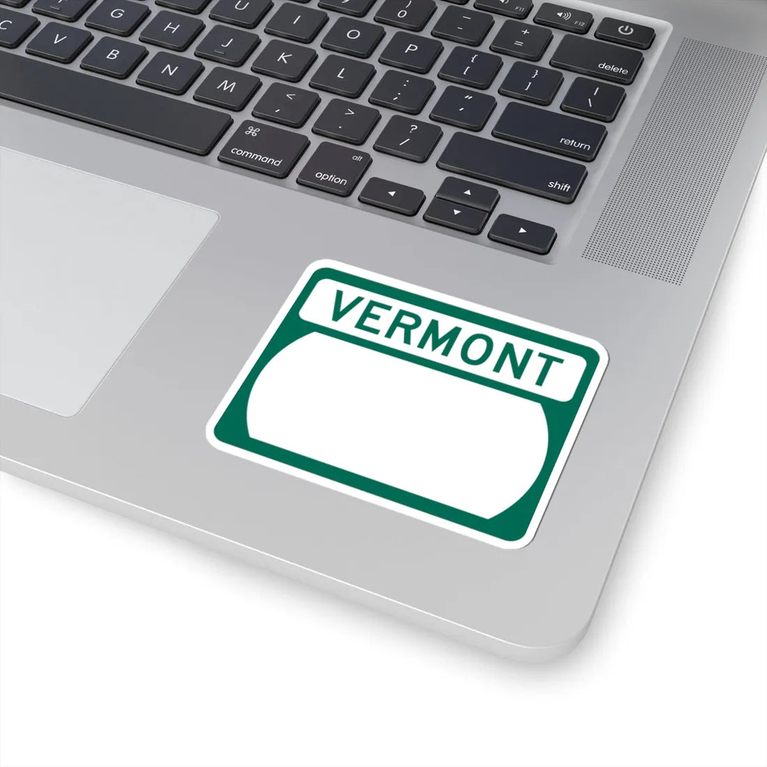 Vermont blank wide (Vermont) (Road Sign) STICKER Vinyl Kiss-Cut Decal - The Sticker Space