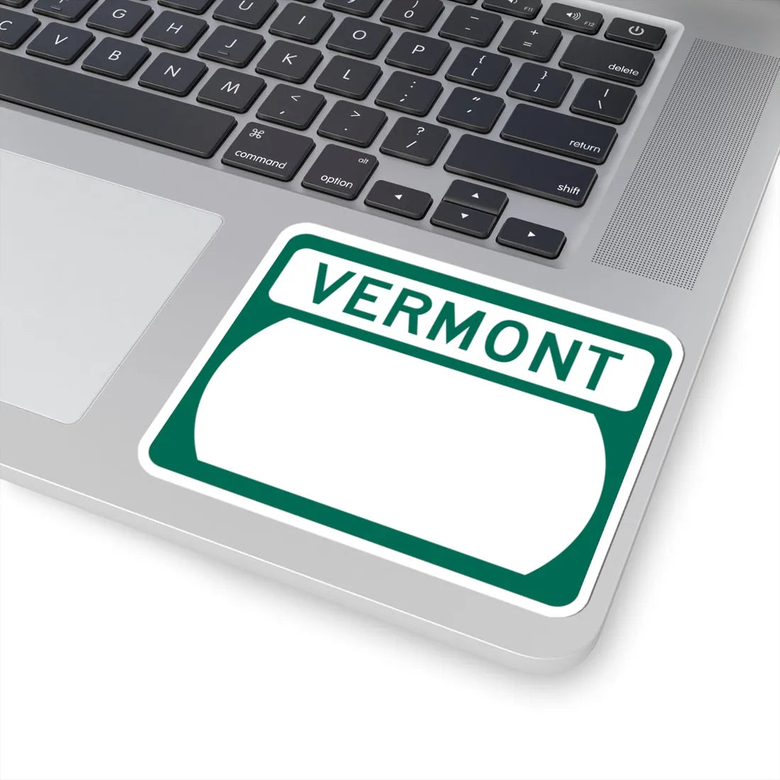 Vermont blank wide (Vermont) (Road Sign) STICKER Vinyl Kiss-Cut Decal - The Sticker Space