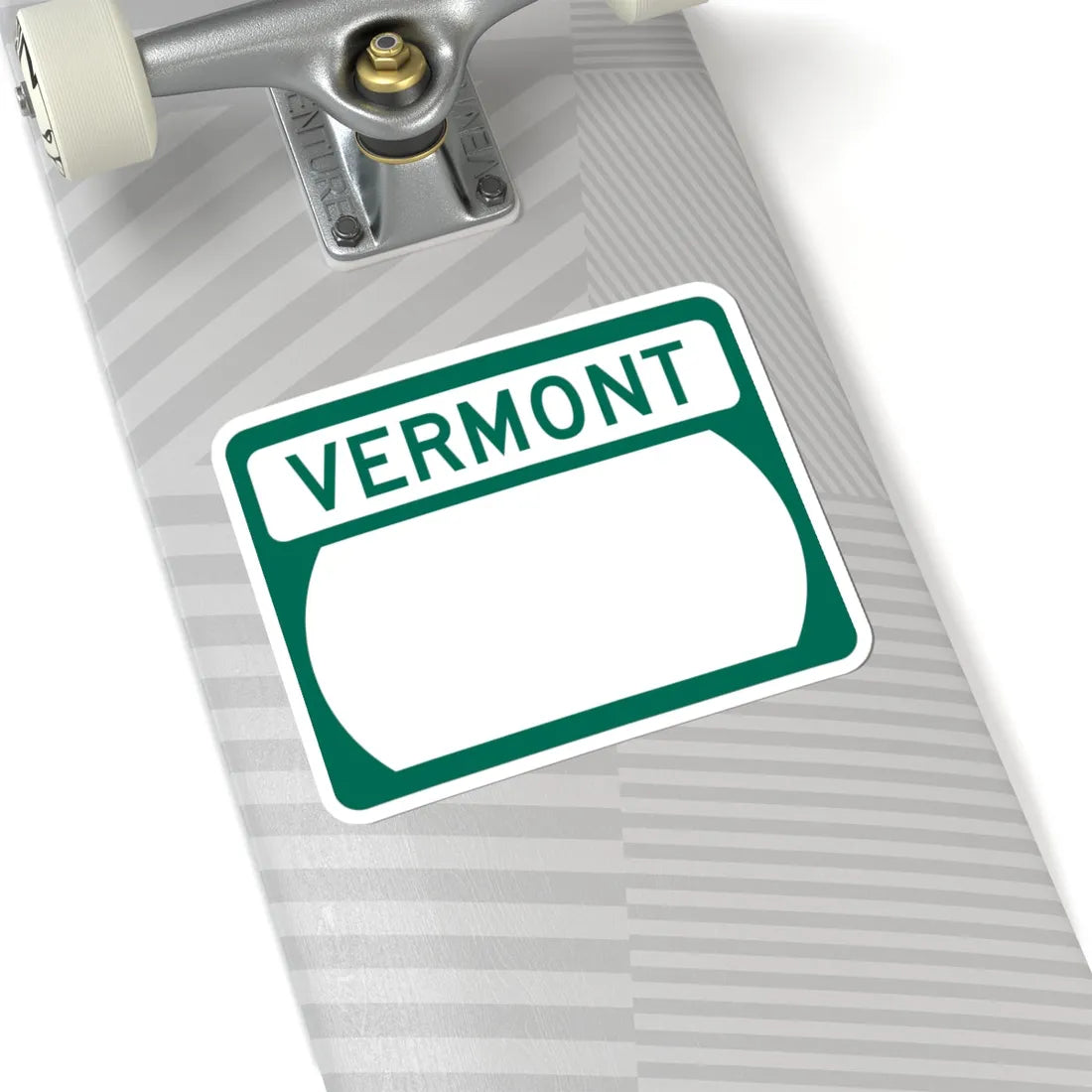Vermont blank wide (Vermont) (Road Sign) STICKER Vinyl Kiss-Cut Decal - The Sticker Space