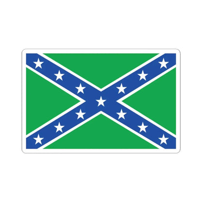 Vermont Rebel Flag (United States) STICKER Vinyl Kiss-Cut Decal 2 Inch White - The Sticker Space