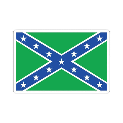 Vermont Rebel Flag (United States) STICKER Vinyl Kiss-Cut Decal 3 Inch White - The Sticker Space
