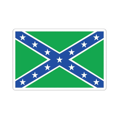 Vermont Rebel Flag (United States) STICKER Vinyl Kiss-Cut Decal 4 Inch White - The Sticker Space