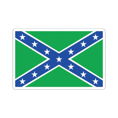 Vermont Rebel Flag (United States) STICKER Vinyl Kiss-Cut Decal 6 Inch White - The Sticker Space