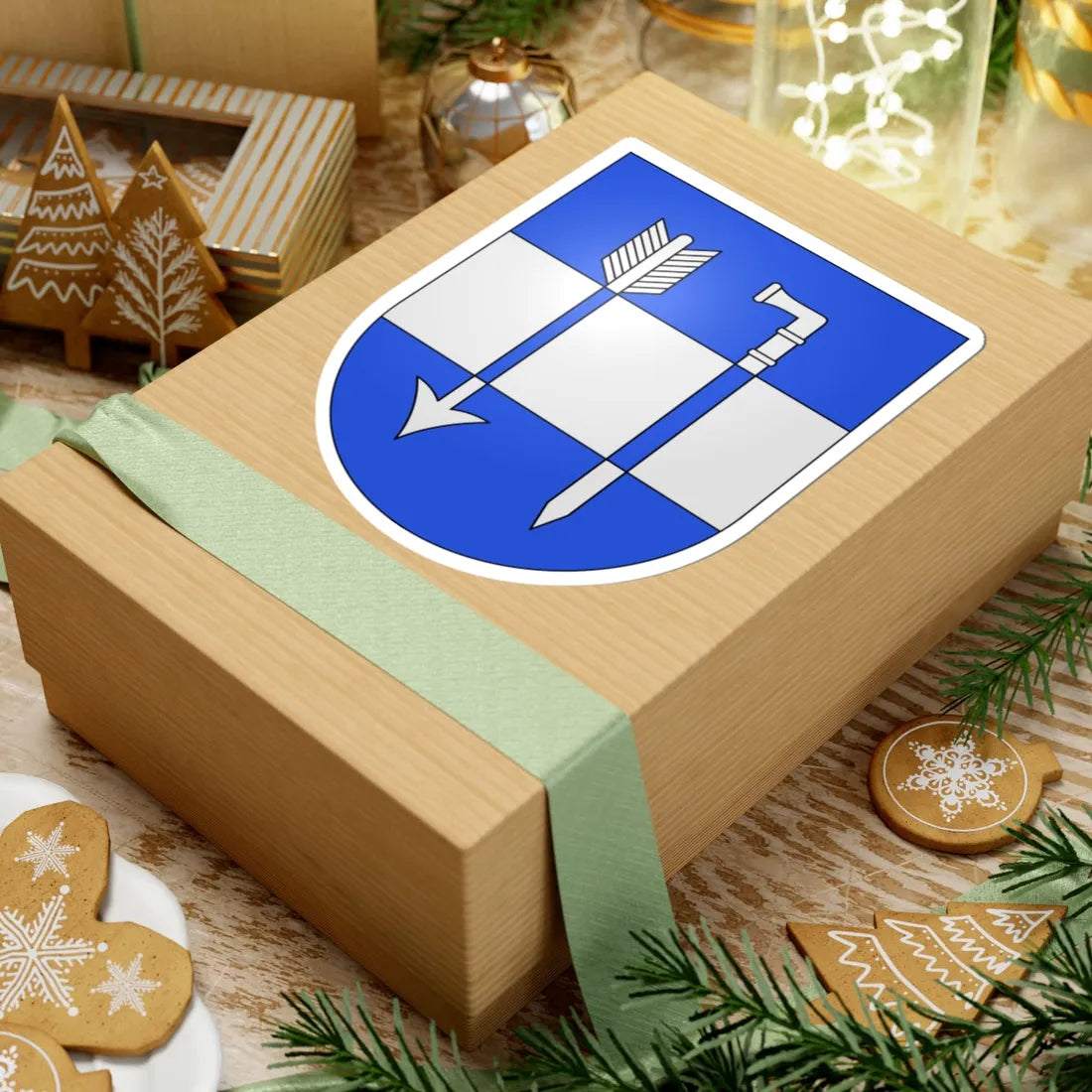 Vernate-coat of arms (Switzerland) (Coat of Arms) STICKER Vinyl Kiss-Cut Decal - The Sticker Space