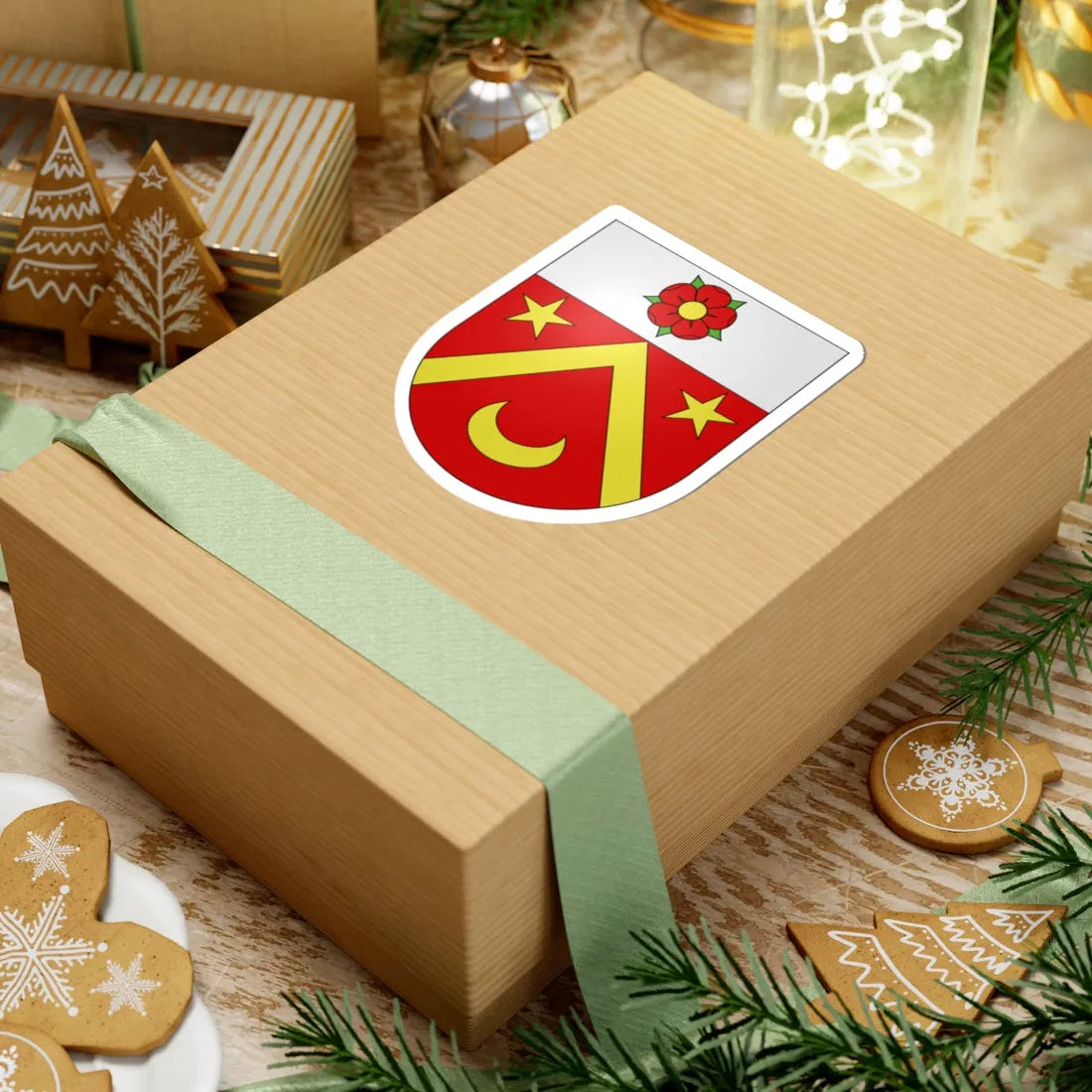 Vernay-coat of arms (Switzerland) (Coat of Arms) STICKER Vinyl Kiss-Cut Decal - The Sticker Space